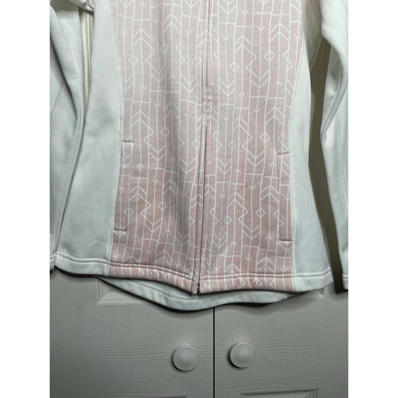 Helly Hansen Womens Full Zip Fleece Hoodie White Pink Size Small - Picture 3 of 14